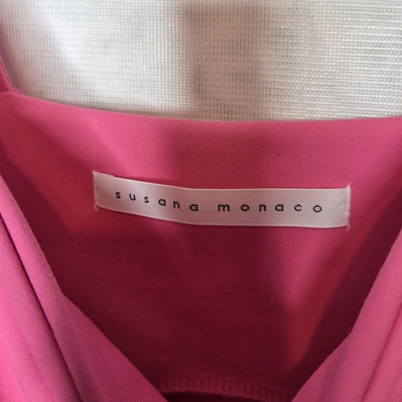 Susana Monaco Fuchsia Ruffle Strap Tank - Picture 4 of 5